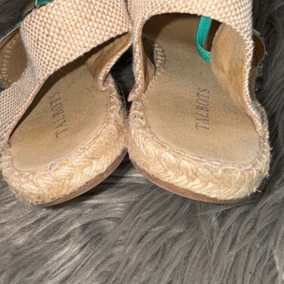 EUC Talbots Ivy Canvas Espadrille Flats in Jungle Botanical Size 6.5 - Picture 7 of 9
